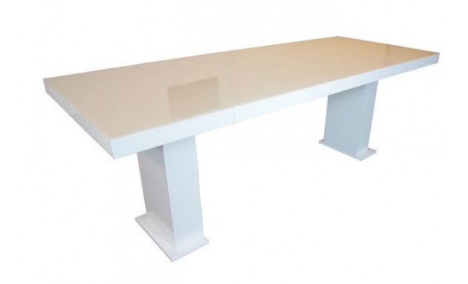 Izvelkamais galds ALAN 80x80-215 cm Lakobel / Polysk 